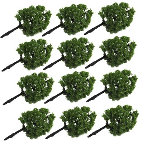 Tofficu 60 Piezas árbol Modelo Verde 1 árbol Escala 100 Modelo arquitectónico Modelo de arbol Modelo de Estera de Hierba árboles Modelo en Miniatura arbustos árbol Modelo Paisaje Green