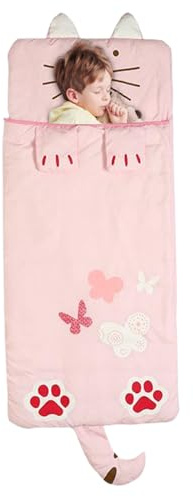 Pastoralist Sac de Sommeil pour Enfants Nap Mat - Sac de Couchage Confortable pour Garçons et Filles, Dessin Animé, Tapis de Couchage