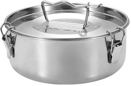 Moldes profesionales para flan con sellado y tapa, calentamiento uniforme para hornear, cocinar al vapor, multiusos, moldes esenciales de grado alimenticio para olla a presión