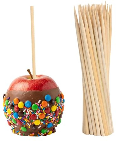 JYYWTSI Brochettes en Bois 15 cm 200 Pièces, Brochettes Barbecue en Bois 4 mm, Piques Apéritif pour Fruits, Finger Food, Desserts, Snacks, Buffet, Fête, Cuisine, Couleur Naturelle