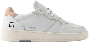D.A.T.E. W998-CR-CA-WP Court Calf Sneakers Donna in Pelle Colore White Pink (White Pink, Sistema Taglie Calzature EU, Adulto, Numero, Media, 38)