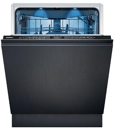 Siemens SN65ZX17CE iQ500 Lavavajillas totalmente integrado, 60 cm, fabricado en Alemania, VarioSpeed Plus, secado de zeolita, smartStart, rackMatic, Time y Emotion Light, zona de cristal, Home Connect