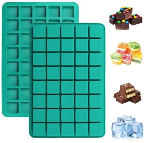 2 Pièces Moule Tablette Chocolat Profond avec 40 Alvéoles, Moule Silicone