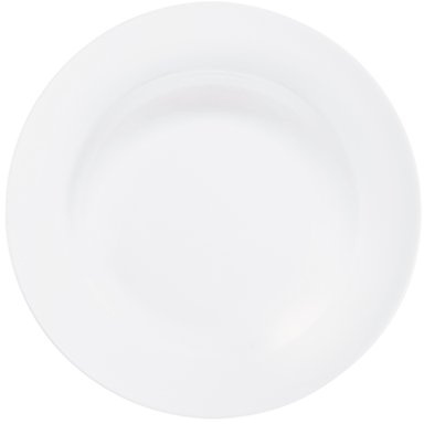 Bitossi Home Set di 6 Piatti Fondi in Bone China, Linea Federica, Bianco