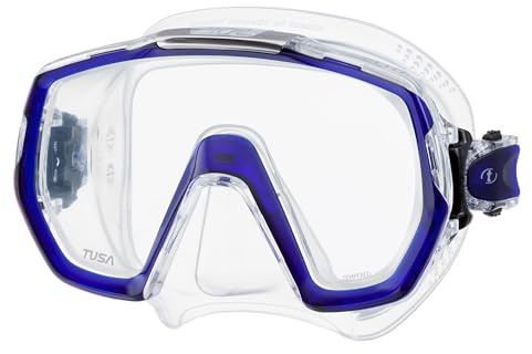 Tusa Freedom Elite - Maske, Cobalt Blue/Transparent