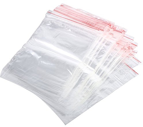 Lot de 100 Sachets à Fermeture Zip Sachets Plastique Alimentaire 10 x15 CM