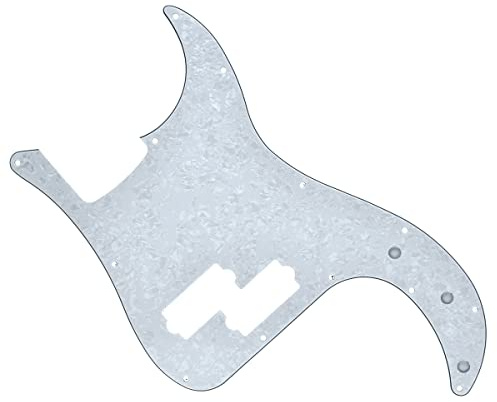 KAISH 13 Loch P Bass Style Pickguard PB Scratch Plate Bass Pickguard für Precision P Bass Made in USA / Mexico White Pearl