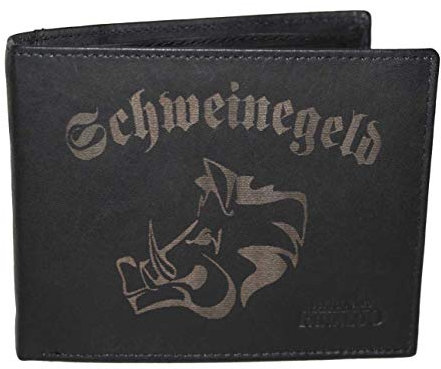 Herren Brieftasche Schweinegeld Jäger Wildschwein keiler sprüche Leder Gravur