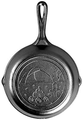 Lodge Cast Iron Wanderlust Series, Tent Skillet, 8 inch