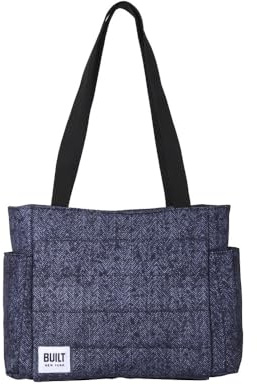 BUILT Insulated Tote Lunch Bag, Black, 25,5 x 25 x 12 cm