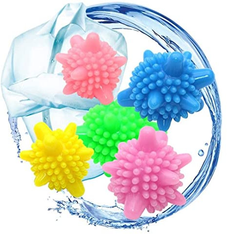 Blissify Dryer Balls (Pack of 6) – Mix Colour Laundry Balls for Tumble Dryer - Reusable Laundry Balls - Tumble Dryer Ball for Quick Drying Time - Home Laundry Dryer Balls, 50 grams