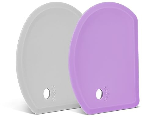 Silicone Dough Scraper with Metal Core Flexible Bowl Scraper Bread Baking