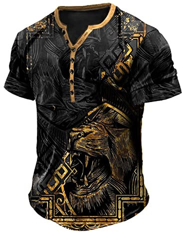Langarmshirt Herren T-Shirt Herren Weiß T-Shirt Shirt T-Shirt Herren Herren Hemd Kurzarm Hemden Herren Kurzarm Wickelshirt Baby T Shirt Herren Schwarz（4-Black,4XL）