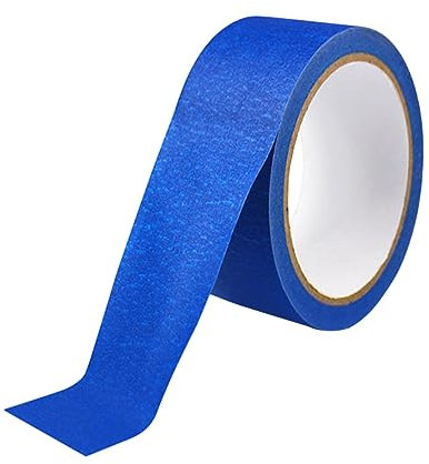 Hemobllo Masking Tape Blue Painters Tape Clean Easy Removal Grip Cover Taper for Printers for Decorating