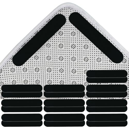SHUNCHG 20 Pezzi Sotto Tappeto Antiscivolo Lavabile Tappeto Antiscivolo Sottotappeto per Moquette Antitraccia Tappeti con Pinze Tappetini Riutilizzabili Tappetini per Tappeti per Pavimenti Duri