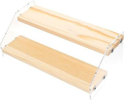 Amosfun -aufbewahrungsregal Mit Mehrschicht-design Bürorahmen Aus Hochwertigem Und Holz Kosmetikregal Für Täglichen Gebrauch Platzsparend Und Klar