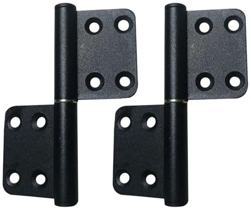 2PCS Lift Off Hinges, Length 95mm, Flag Door Hinges, with 8 Mounting Countersunk Holes, Heavy Duty Window Detachable Hinges, Window Detachable Hinges