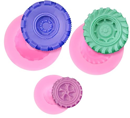 TOPBATHY Ensemble De 3 Moules À Gâteau En Forme De Pneu – Moule De Cuisson En Silicone Unique Pour La Décoration La Maison Et