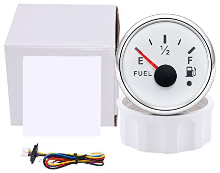 Sensor de nivel de líquido Un sensor de nivel de combustible universal de 0 a 190 ohmios + indicador de nivel de combustible con alarma Indicador de nivel de tanque de combustible con luz de fondo r