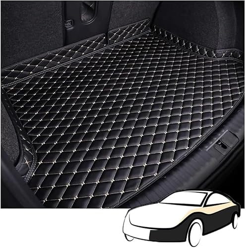 Auto Kofferraummatte für Cupra Formentor VZ5 BAT mit ABT-Paket 2023, Wasserdicht Kofferraumwanne Schutzmatte Antirutsch Kofferraum Schutz Interieur Zubehör,3 BlackBeige