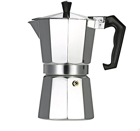 Percolador de aluminio para café expreso, cafetera de 12 tazas, olla moca para uso en estufas de gas, horno electrotérmico