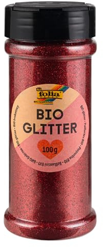 BIO Glitter/Glitzerstreu, 100g, Rot