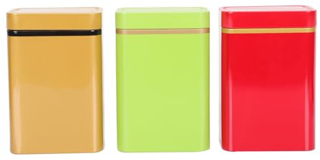 LABRIMP 3piezas Lata De Té Lata Metálica Para Té Recipiente Unidades Para Almacenar Dulces La Cocina