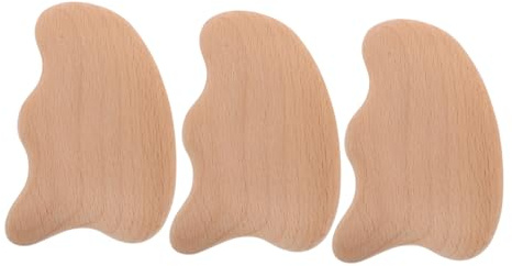 Mikinona 3 Piezas De Tabla De Raspado De Meridianos Tabla De Raspado Gua Sha Herramientas Guasha Raspador Corporal Instrumento Guasha De Madera Herramienta
