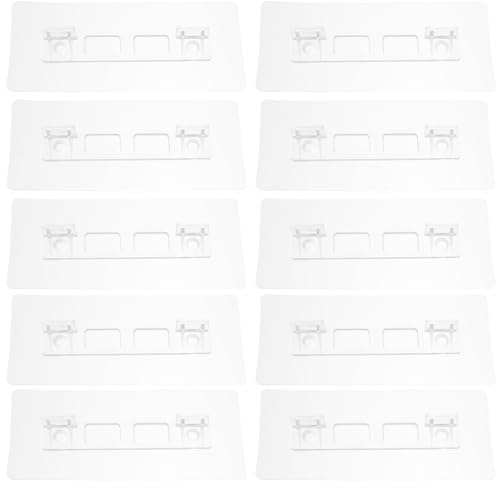 OATIPHO 12Pcs Heavy Duty Shelf Brackets Adhesive No Drill Floating Shelf Supports for Decorative and Storage Units