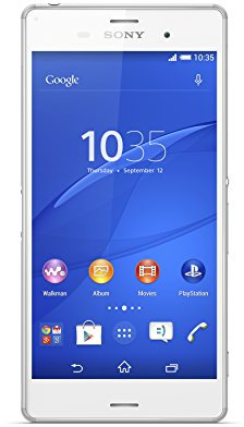 Sony Xperia Z3 Smartphone Débloqué 4G (Ecran : 5.2 pouces - 16 Go - IP 65 / IP68 Waterproof- Android 4.4 KitKat) Blanc
