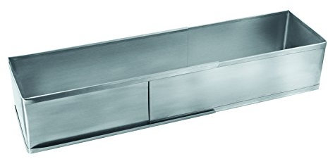 COOK CONCEPT - KC2220 Cadre à Gâteau Extensible en INOX Argent, Format Rectangulaire, Convient pour Plats de 27 à 40 cm, Idéal pour Réceptions, Taille Ajustable, Couleur Argent