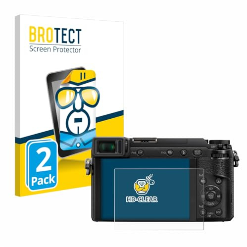 BROTECT 2 Stück Schutzfolie für Panasonic Lumix DMC-GX80 Displayschutz Folie Made in Germany, Ultra-Klar