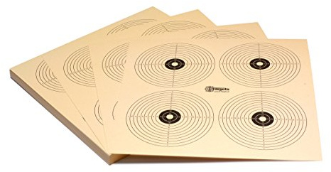 Zielscheiben *Target X4R* / 26x26 cm/Schießscheibenkarton 200 g/m² Chamois