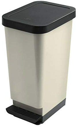 45 LITRE / 45L CREAM MODA PEDAL KITCHEN BATHROOM BIN RUBBISH WASTE OFFICE