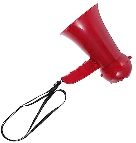 INOOMP Megafon Für Cheerleading Tragbarer Lautsprecher Mit Einstellbarer Lautstärke Und Aufnahmefunktion Batteriebetrieben Für Sport Und Partys