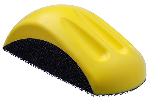 Schleifklotz 125mm Klett, eckig | Klett-Schleifblock für Nass- & Trockenschliff, vielseitig einsetzbar auf Holz, Metall, Spachtel & Farbe, langlebig & griffig