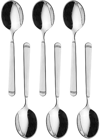 SOLINGEN| Gehring Espressolöffel 6 teiliges Set, Moccalöffel, Teelöffel aus Edelstahl 18/10 | Made in Germany, Set für 6 Personen