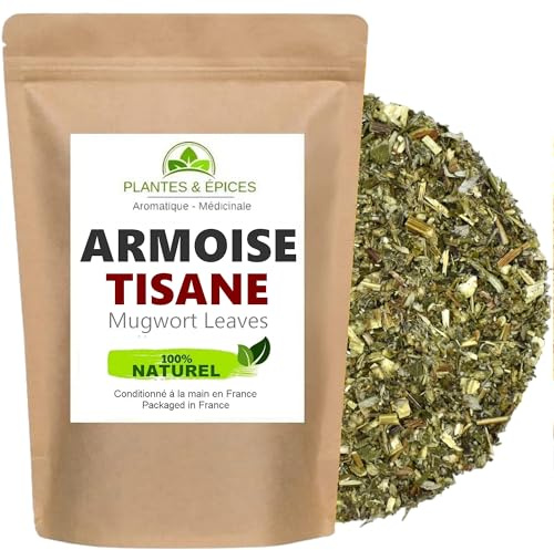 Armoise Feuilles Séchées 100% Naturelle, Tisane Digestive & Sommeil - 100g