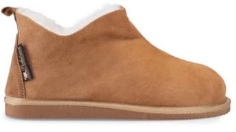 Perfect Wool - Hüttenschuhe Feste Sohle - Schaffell Hauschuhe Damen und Herren - Warme Pantoffeln aus natürlicher Wolle - für Winter und Herbst, Rutschfest