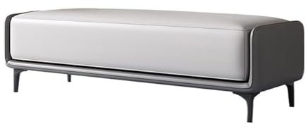 guiling-1986 Sitzbank für Schlafzimmer Praktischer Schlafzimmer-Nachthocker, Metallfüße, einfache Bank, modisches Licht, Luxus-Sofa, Foyer, Schuhwechselbank Bettbank(2,120 * 42 * 45CM)