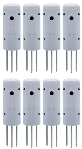 Goorvoucs Tuya Zigbee - Medidor inalámbrico de humedad del suelo, medidor de humedad y temperatura, monitor de plantas, detector impermeable IP67, 8 unidades