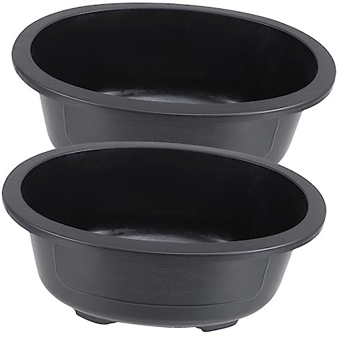 WEKADRIN 2pezzi Fioriera Per Bonsai Da Vasi Ovali Per Giardinaggio Per Ufficio e Balcone Drenaggio Efficiente Design Moderno e Pratico