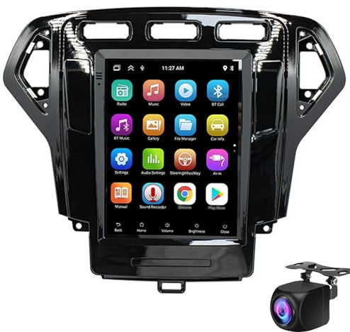 HTXPSM Android Doble DIN Pantalla Táctil Estéreo para Auto Reproductor de DVD Navegación GPS para F-ord Mondeo MK4 2007-2012 Radio para Auto de 9.7 pulgadas con Bluetooth FM RDS Radio WiFi Mirror Lin