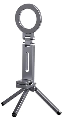 Treppiede Magnetico per Cellulare | Supporto Pieghevole con Manico per Cellulare | Supporto Regolabile per Palestra Viaggi Casa e Attività Sportive