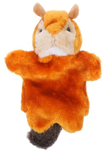 UPKOCH Eichhörnchen Handpuppe Plüsch Fingerpuppe 9.84In Kreatives Eltern-Kind Spielzeug Für Rollenspiele Lernaktivitäten Und Interaktive Kommunikation