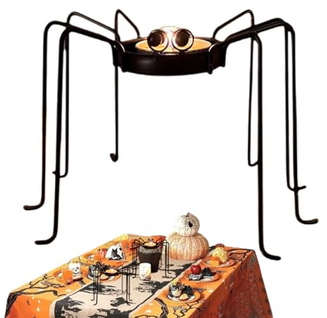 Portavelas Halloween para Velas Té Soporte Araña para Velas Tipo Té
