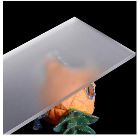 Acrylplatte, durchscheinende, matte mattierte Oberfläche zum Basteln, Beschilderung und Ausstellungsrahmen, ideal für DIY-Projekte und professionelle Anwendungen