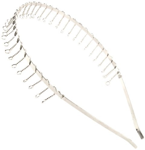 Amora Alice Serre-tête de football en métal pour homme Argent argent