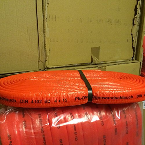 Kaiflex Schutzschlauch 15 x 4mm voller Karton 200m Inhalt a 10m (0,39€/Meter) Abflussisolierung Isolierschlauch Rohrisolierung Isolierung
