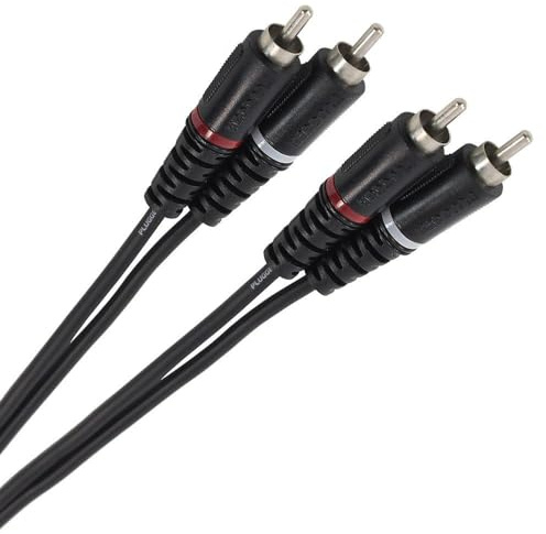 Plugger Câble Bretelle RCA mâle/mâle 10 m Noir